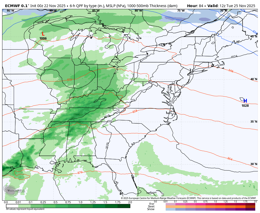 November 22 weather rain storm Thanksgiving 