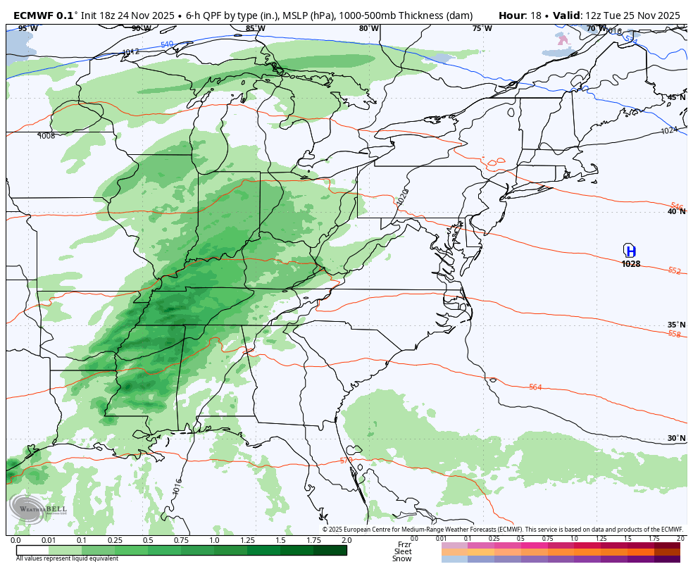 November 24 weather storm forecast Thanksgiving