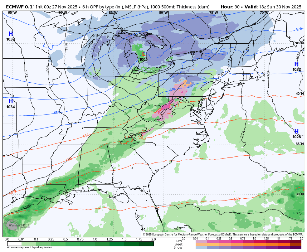 November 27 weather storm forecast
