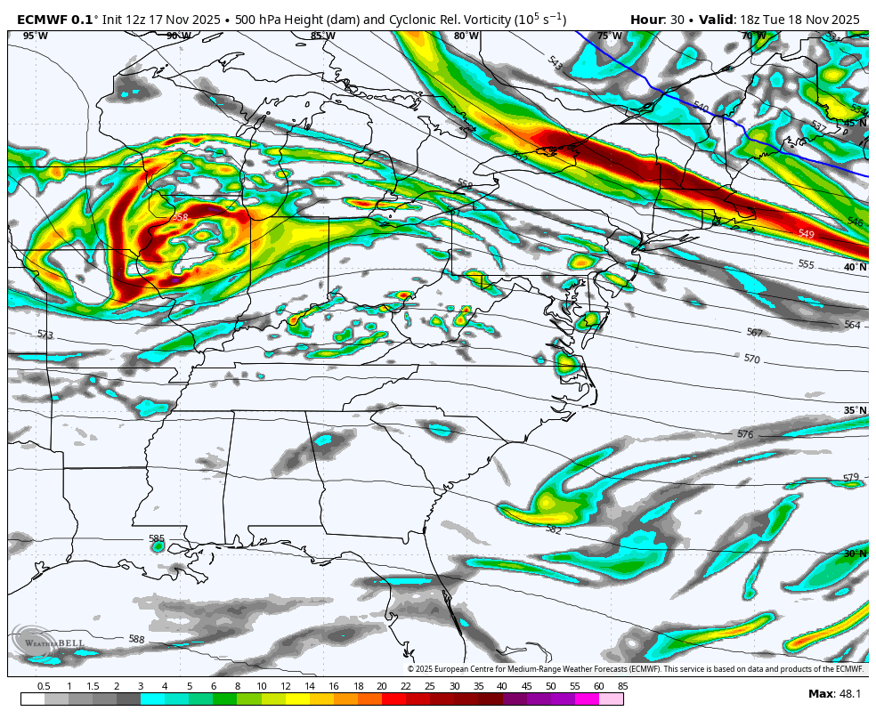 November 17 weather jet stream vorticity animation
