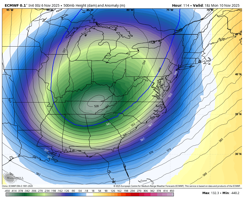 November 6 weather jet stream forecast next week