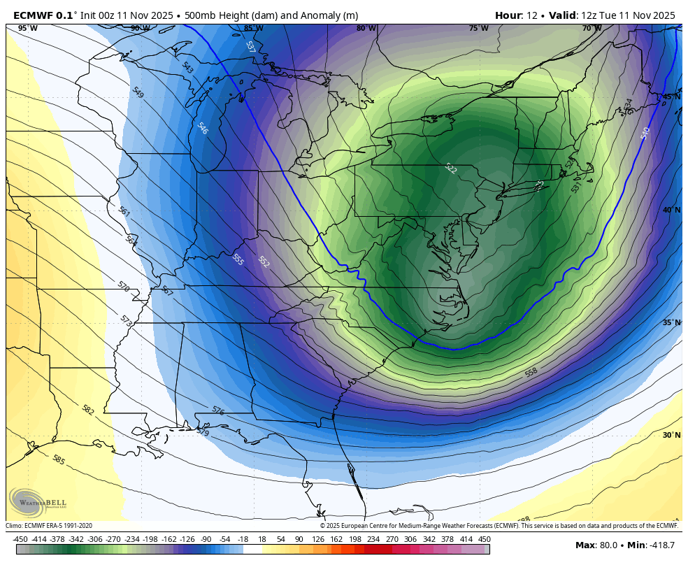 November 11 weather jet stream forecast