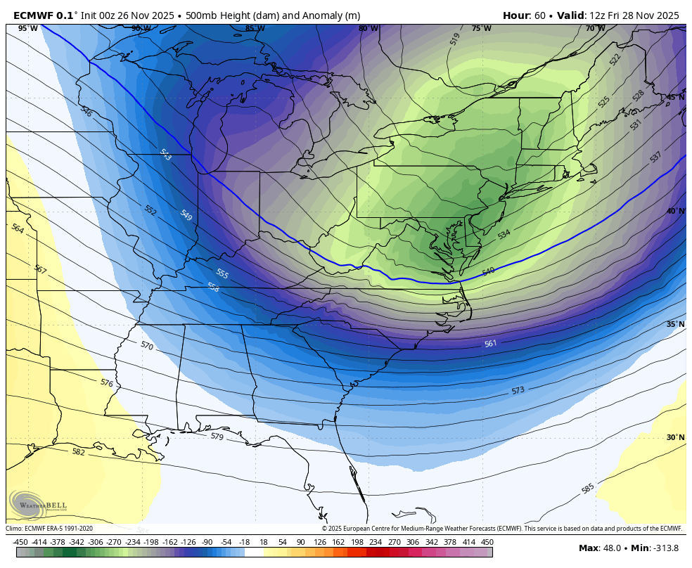 November 26 weather jet stream weekend