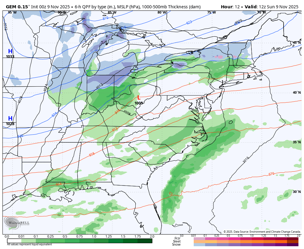 November 9 weather forecast storm and snow to Tuesday