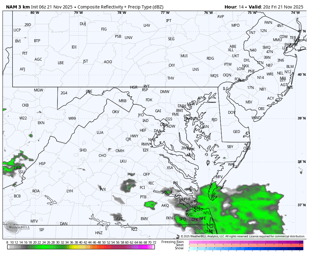 November 21 weather rain forecast Friday