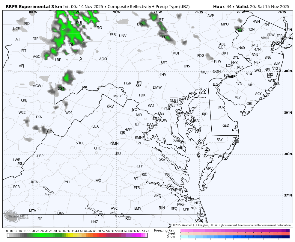 November 14 weather rain forecast Saturday
