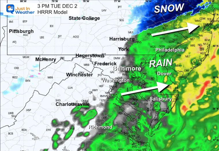 December 1 weather storm forecast Radar Tuesday Afternoon
