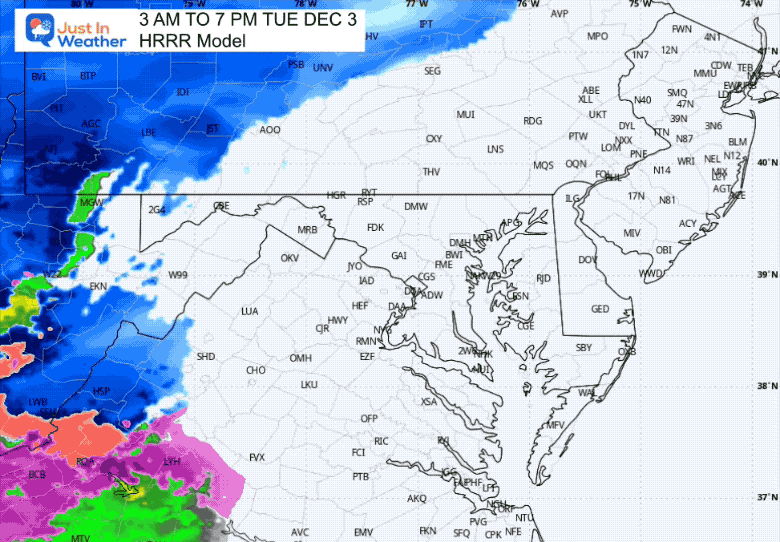 December 1 weather storm forecast Radar Tuesday