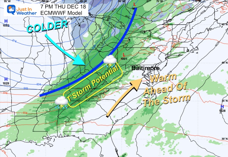 December 12 weather storm rain Thursday