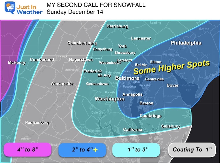 December 13 weather my snow forecast