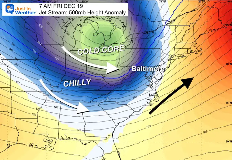 December 14 weather jet stream forecast Friday
