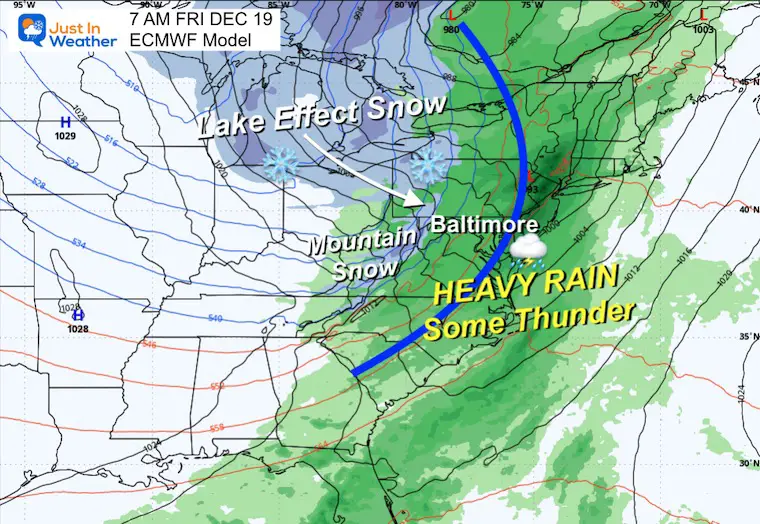 December 14 weather storm forecast Friday