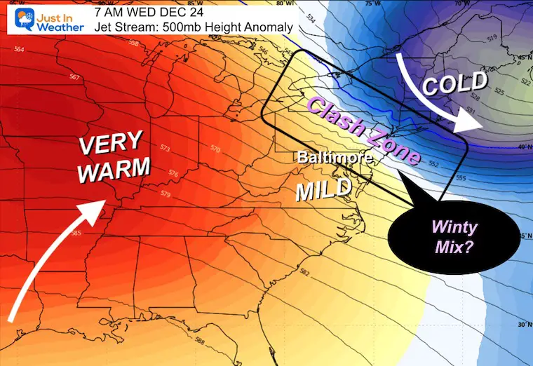 December 17 weather jet stream forecast Christmas Eve