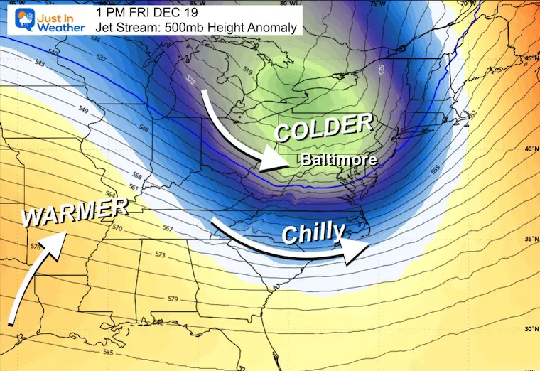December 17 weather jet stream forecast Friday