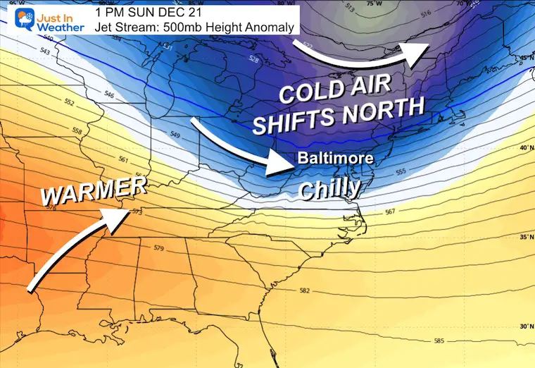 December 17 weather jet stream forecast Sunday