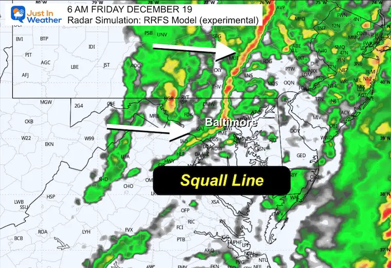 December 17 weather rain radar Friday morning