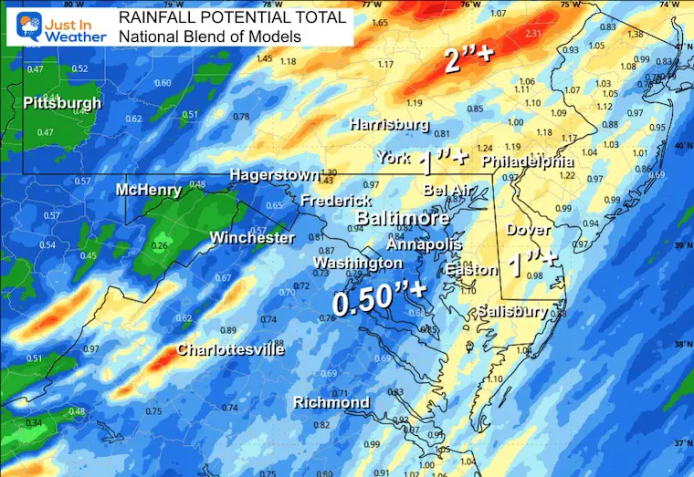 December 18 weather storm rainfall total