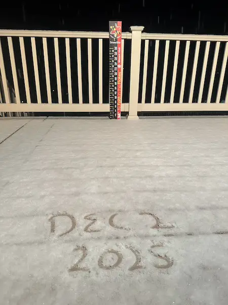 December 2 weather snow morning photo