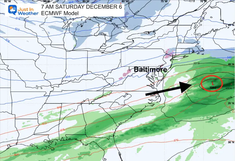 December 2 weather Saturday morning