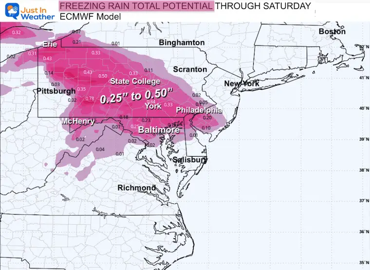 December 24 weather freezing rain total