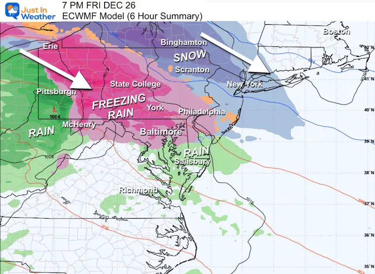 December 23 weather ice storm Friday evening