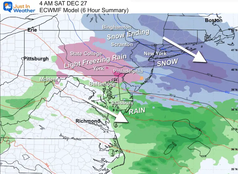 December 23 weather ice storm Saturday morning