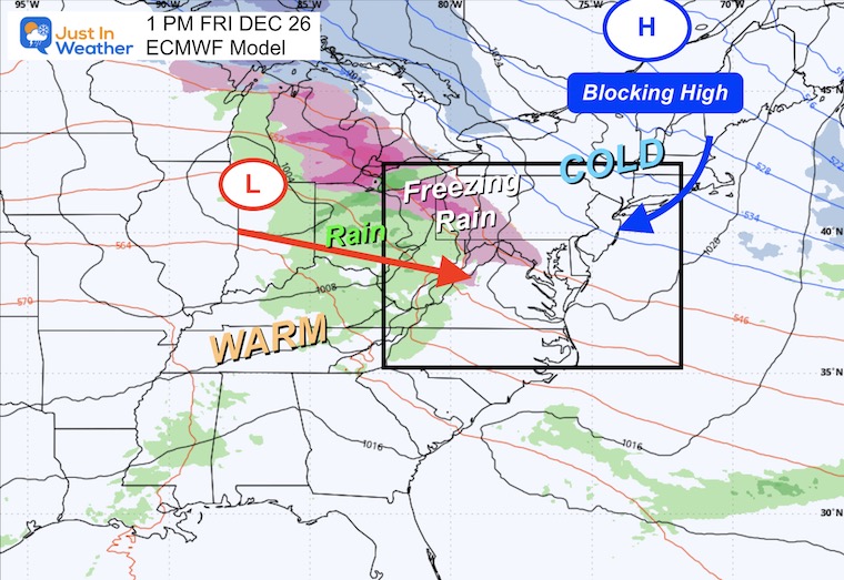 December 23 weather freezing rain ice Friday
