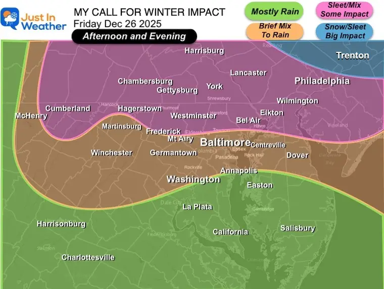 December 26 winter weather impact ice snow