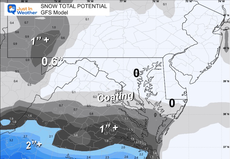 December 3 weather snow forecast GFS
