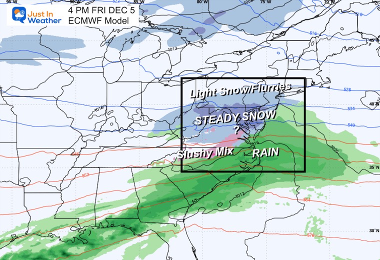 December 3 weather storm forecast snow Friday