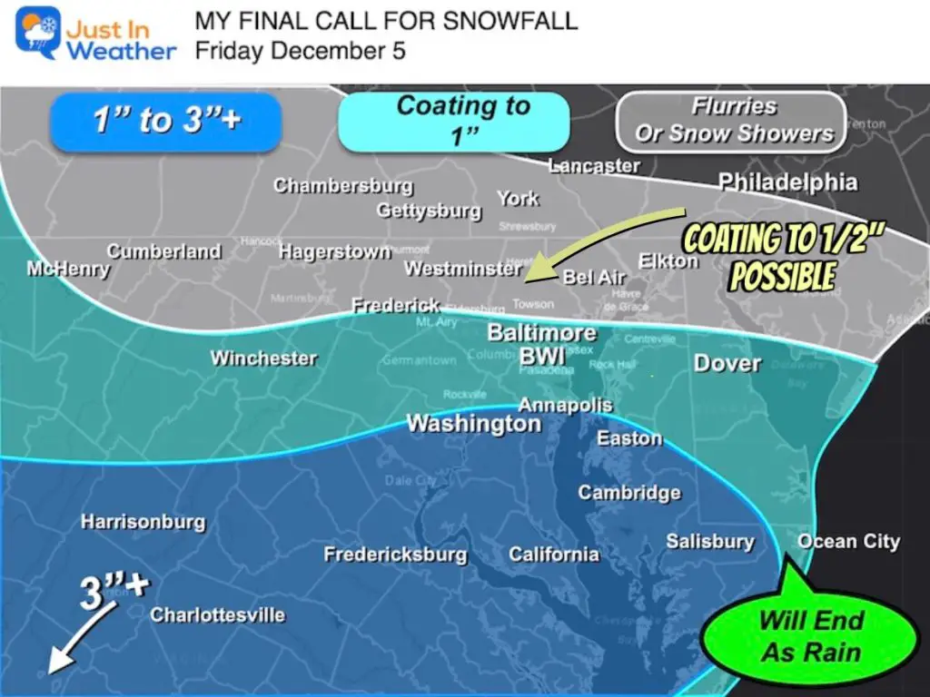 December 4 My final Call For Snowfall