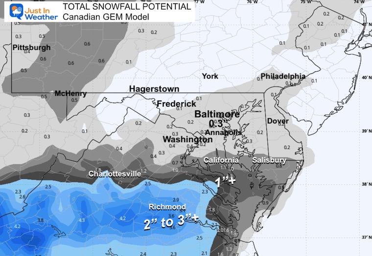 December 4 snow forecast Friday Canadian