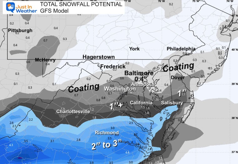 December 4 snow forecast Friday GFS