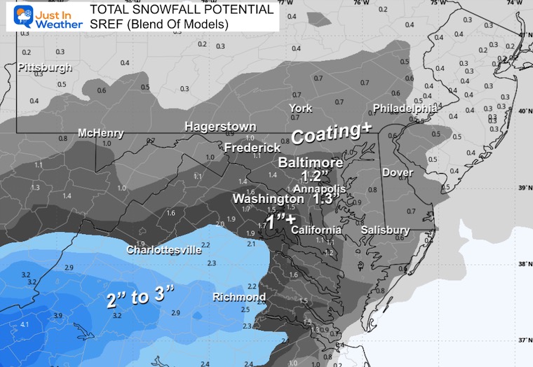 December 4 snow forecast SREF