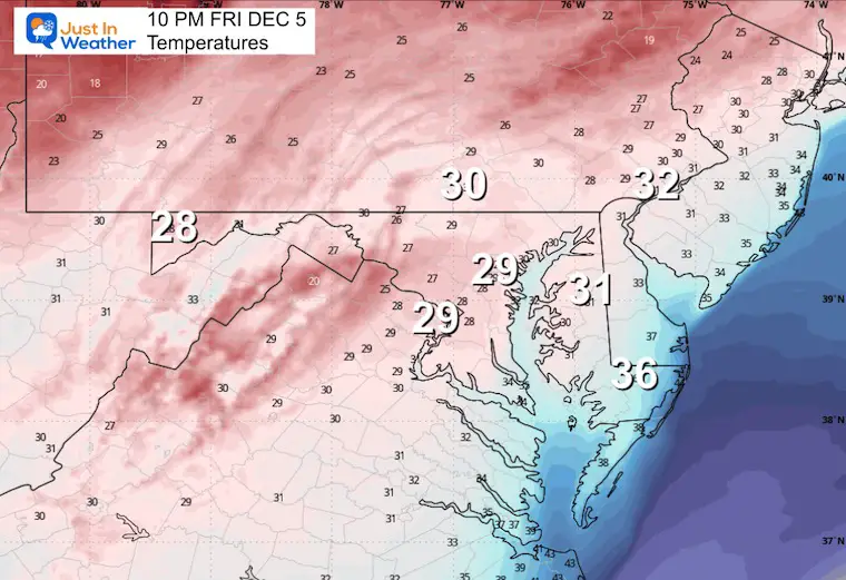 December 5 weather freezing rain radar forecast Friday night