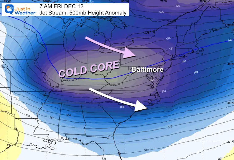 December 6 weather jet stream Friday