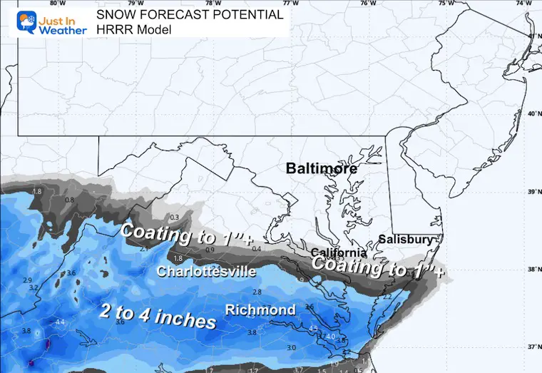 December 8 weather snow forecast total