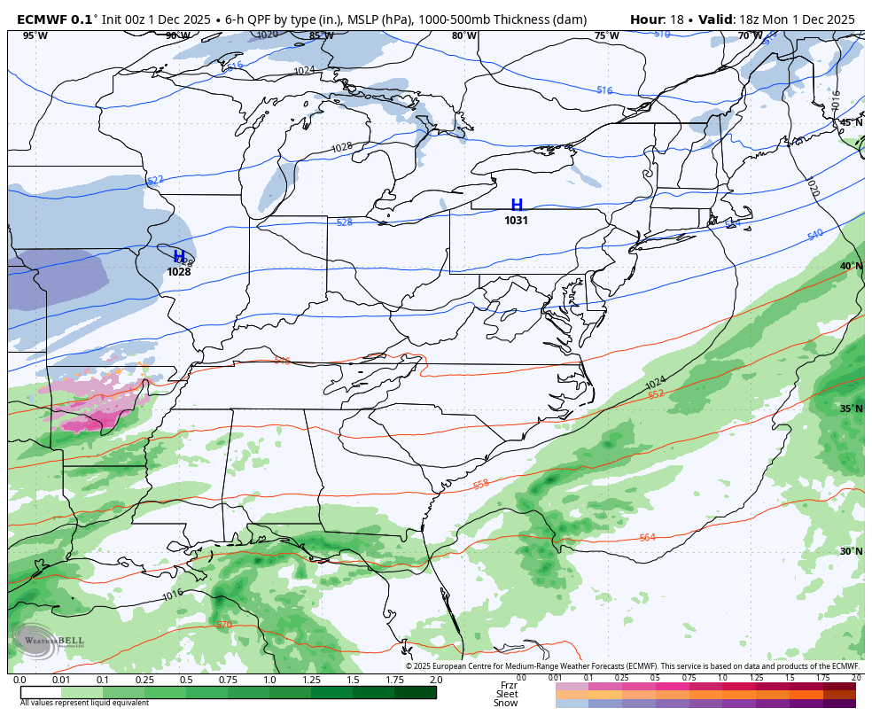 December 1 weather storm forecast