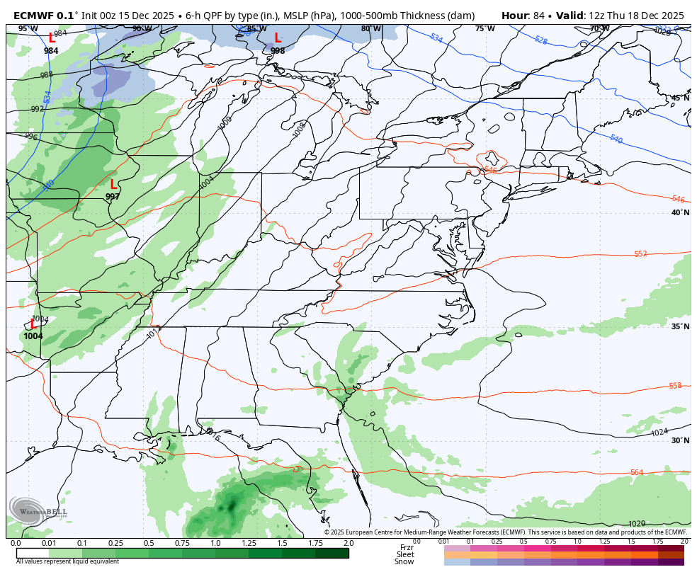 December 15 weather forecast storm rain