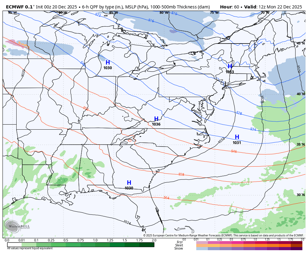 December 20 weather forecast storm Christmas snow rain
