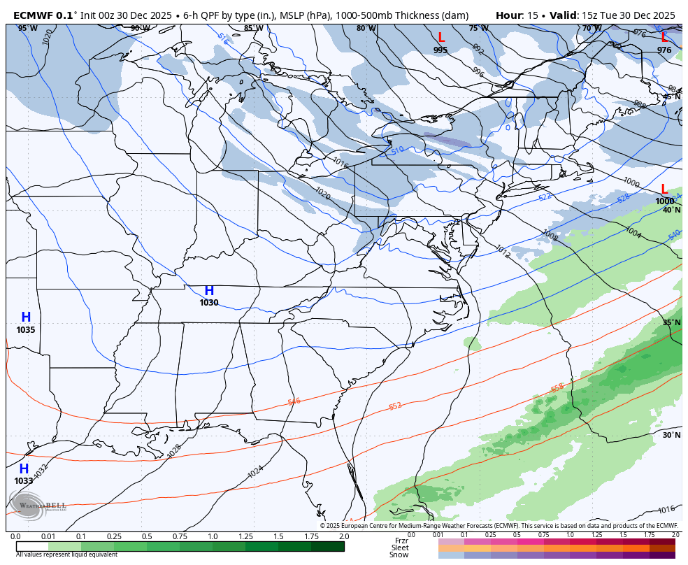 December 30 weather snow forecast