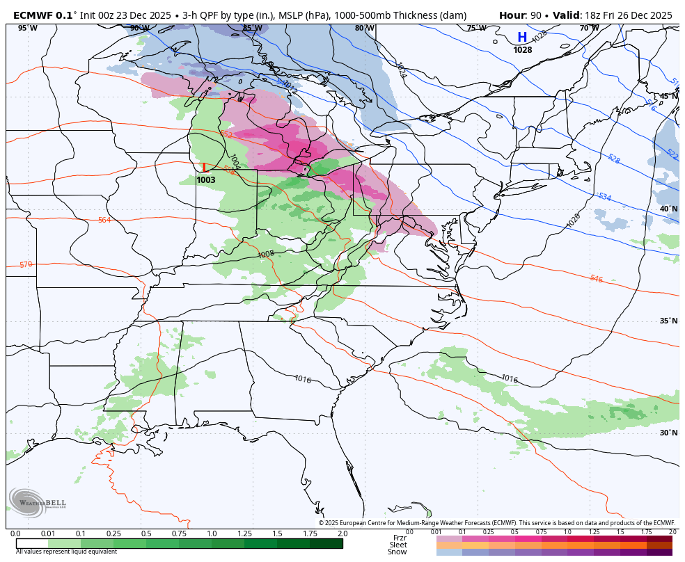 December 23 weather freezing rain ice storm weekend
