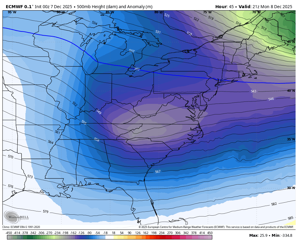 December 7 weather forecast jet stream forecast