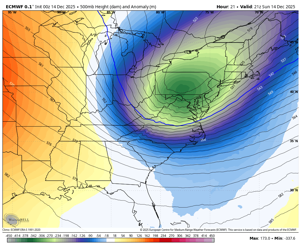 December 14 weather jet stream forecast