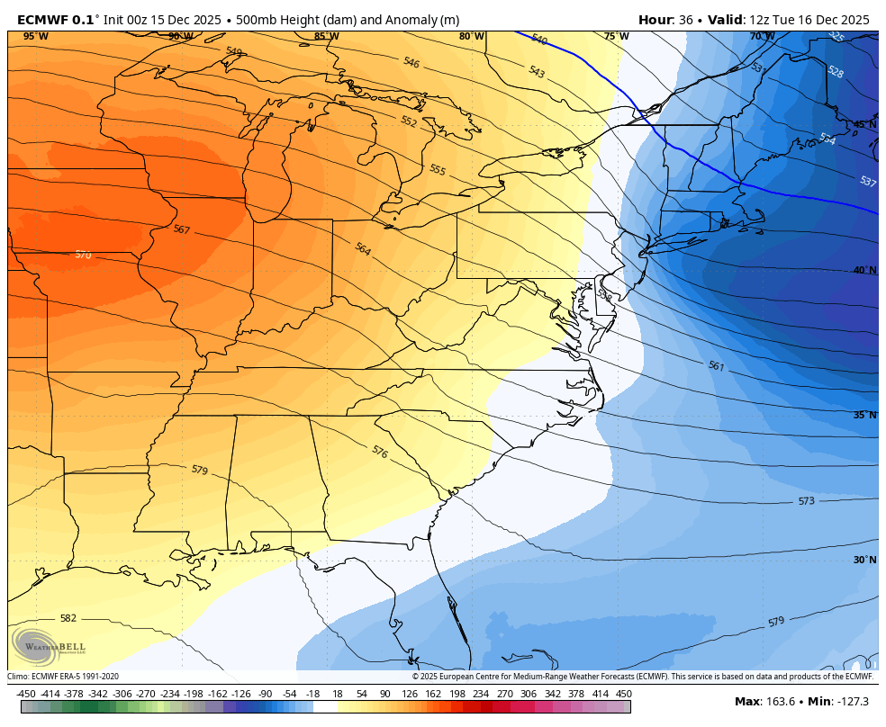 December 15 weather forecast jet stream