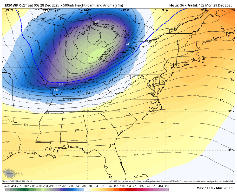 December 28 weather jet stream forecast