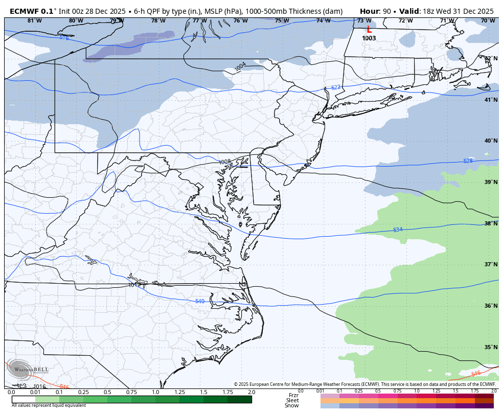 December 28 weather clipper snow forecast