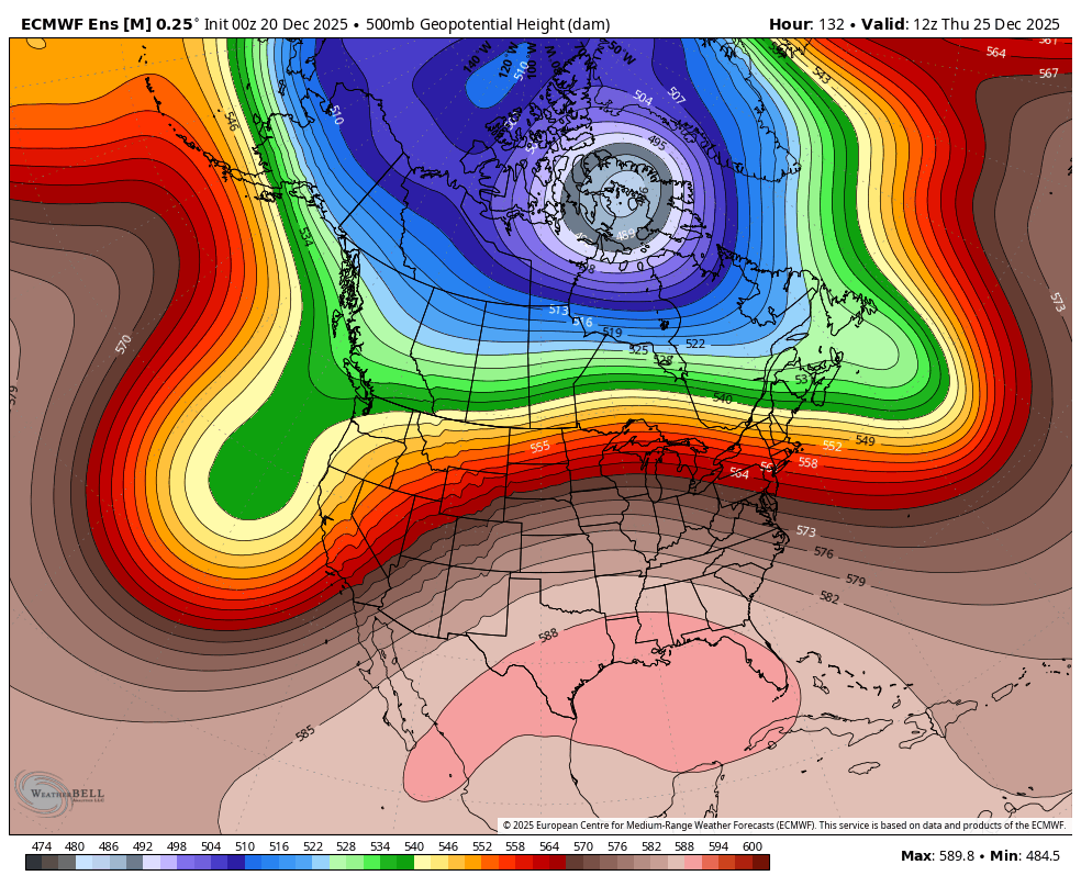 December 20 jet stream North America
