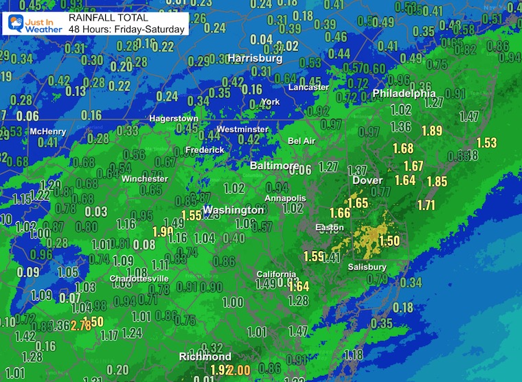 January 11 weather rainfall map weekend