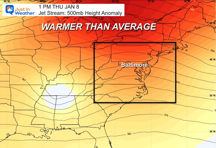 January 2 weather jet stream Thursday